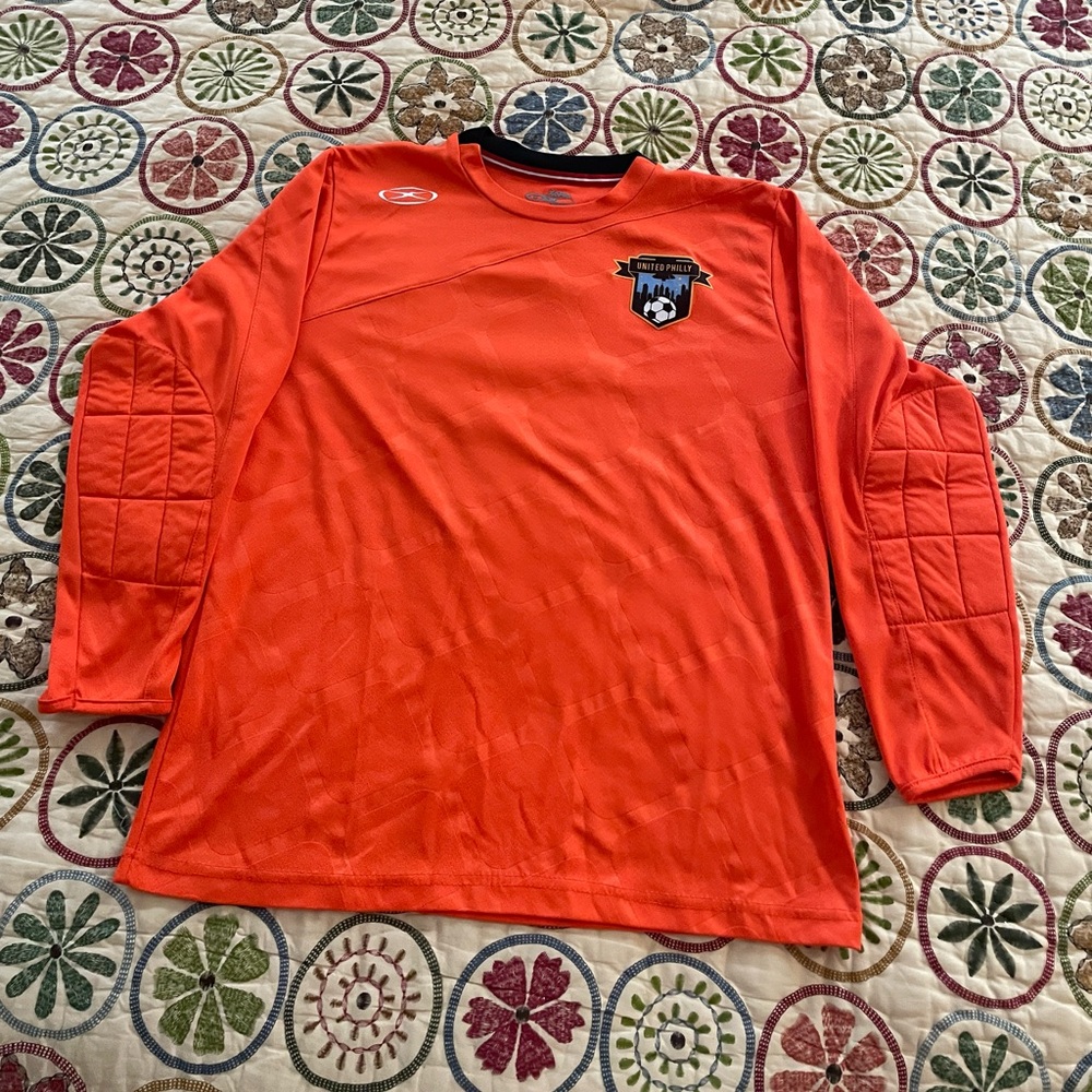 Soccer Xara Goalkeeper Jersey, Orange, Size Adult S